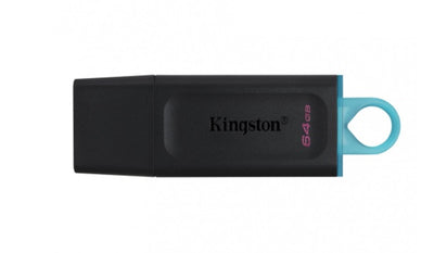 USB 3.2 Memoria Kingston 64gb, DataTraveler Exodia (Color Negro-Verde)