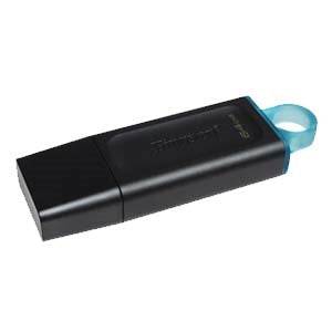 USB 3.2 Memoria Kingston 64gb, DataTraveler Exodia (Color Negro-Verde)