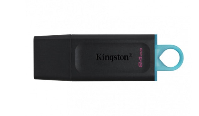 USB 3.2 Memoria Kingston 64gb, DataTraveler Exodia (Color Negro-Verde)