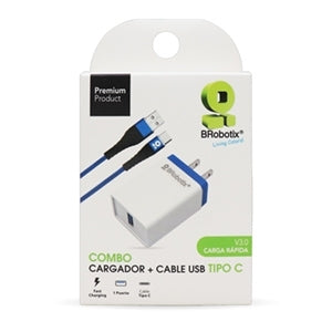 Cargador USB Brobotix 963325, 1x USB 2.0, Negro