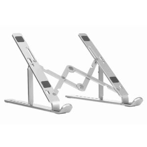 Soporte Plegable de Aluminio para smartphones, tablets, libros, laptops, con 7 niveles de ángulos para ajustar la altura.