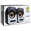 BROBOTIX BOCINA DUAL USB V2.0 NEGRO/ PLASUBW TA BROBOTIX