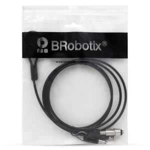 BRobotix Candado de Llave para Laptops, 1.8 Metros, Negro