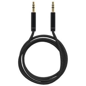 BROBOTIX CABLE STEREO DE NYLON. MACHO - CABL MACHO, 1 M, NEGRO BROBOTIX