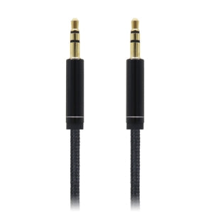 BROBOTIX CABLE STEREO DE NYLON. MACHO - CABL MACHO, 1 M, NEGRO BROBOTIX