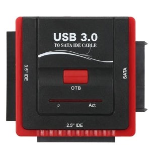 Convertidor USB Brobotix 263809, USB 3.0 - IDE,SATA, 480M/S, Negro