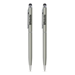 Lápiz digital Stylus Duo Pack BRobotix, Para tablet, Plata