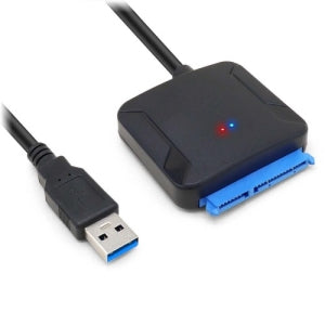 Convertidor Brobotix N28F-10M-AQ, USB 3.0 - SATA 2.5", Negro