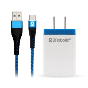 Cargador USB Brobotix 963332, 1x USB 2.0, Azul