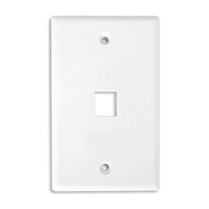 BRobotix Tapa Faceplate 1 puerto RJ45 color blanco