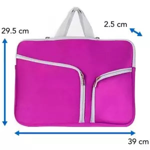 BROBOTIX FUNDA 15.4IN P/ LAPTOP NEOPRENOCASE C/ASAS Y CIERRES BROBOTIX MORADO