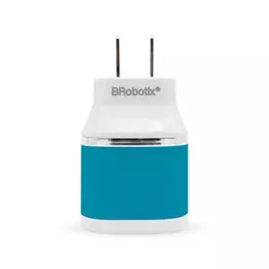 Cargador Brobotix USB 161264A, 2x USB 2.0, Azul