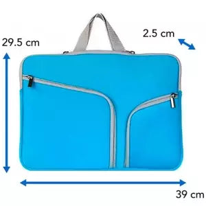 BROBOTIX FUNDA 15.4IN P/ LAPTOP NEOPRENOCASE C/ASAS Y CIERRES BROBOTIX AZUL