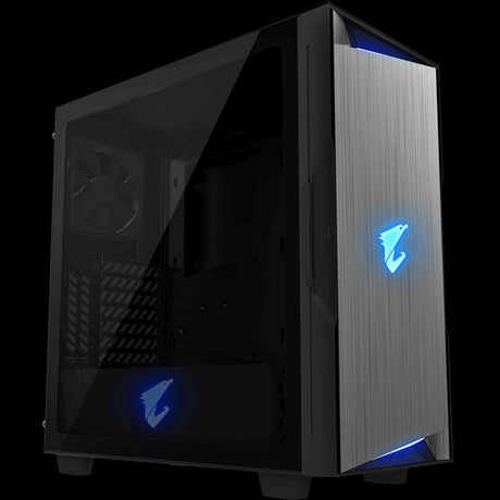 GIGABYTE PP GABINETE AORUS MEDIA TORRE NEGRDESK O RGB C300 GLASS ATX TG