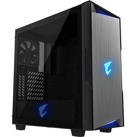 GIGABYTE PP GABINETE AORUS MEDIA TORRE NEGRDESK O RGB C300 GLASS ATX TG