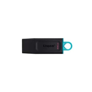 USB 3.2 Memoria Kingston 64gb, DataTraveler Exodia (Color Negro-Verde)