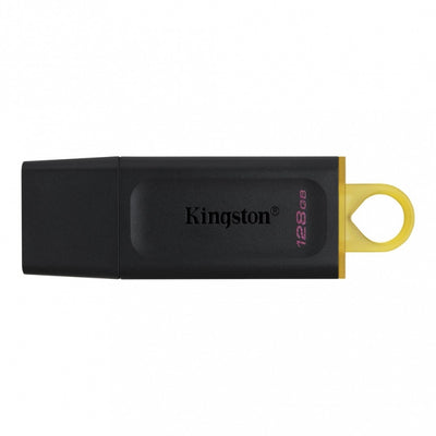 Memoria USB de 128gb color Negro/Amarillo.