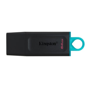 KINGSTON PP FLASH USB MEMORIA KINGSTON 64GB EXT DT EXODIA BLANCO/ANILLO AZUL TRANS