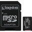 Micro SD Con Adaptador Cl10, 256GB, A1.