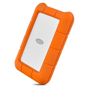 STFR5000800 Disco Duro Externo LaCie Rugged USB-C 2.5'', 5TB, Naranja/Plata, A Prueba de Agua, Polvo y Golpes - para Mac/PC