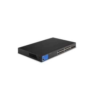 LINKSYS SWITCH 24-PORT MANAGED POE GE SWITCH 4PERP 10G SFP 410W TAA