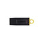 Memoria USB de 128gb color Negro/Amarillo.