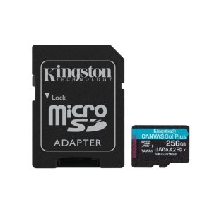 KINGSTON PP FLASH MICRO SDXC MEMORIA KINGSTON FLSH 256GB CANVAS GO PLUS A2 U3 V30 CAR