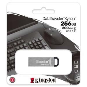 KINGSTON PP FLASH USB 3.2 MEMORIA KINGSTON 256GB EXT DATATRAVELER KYSON METALICA