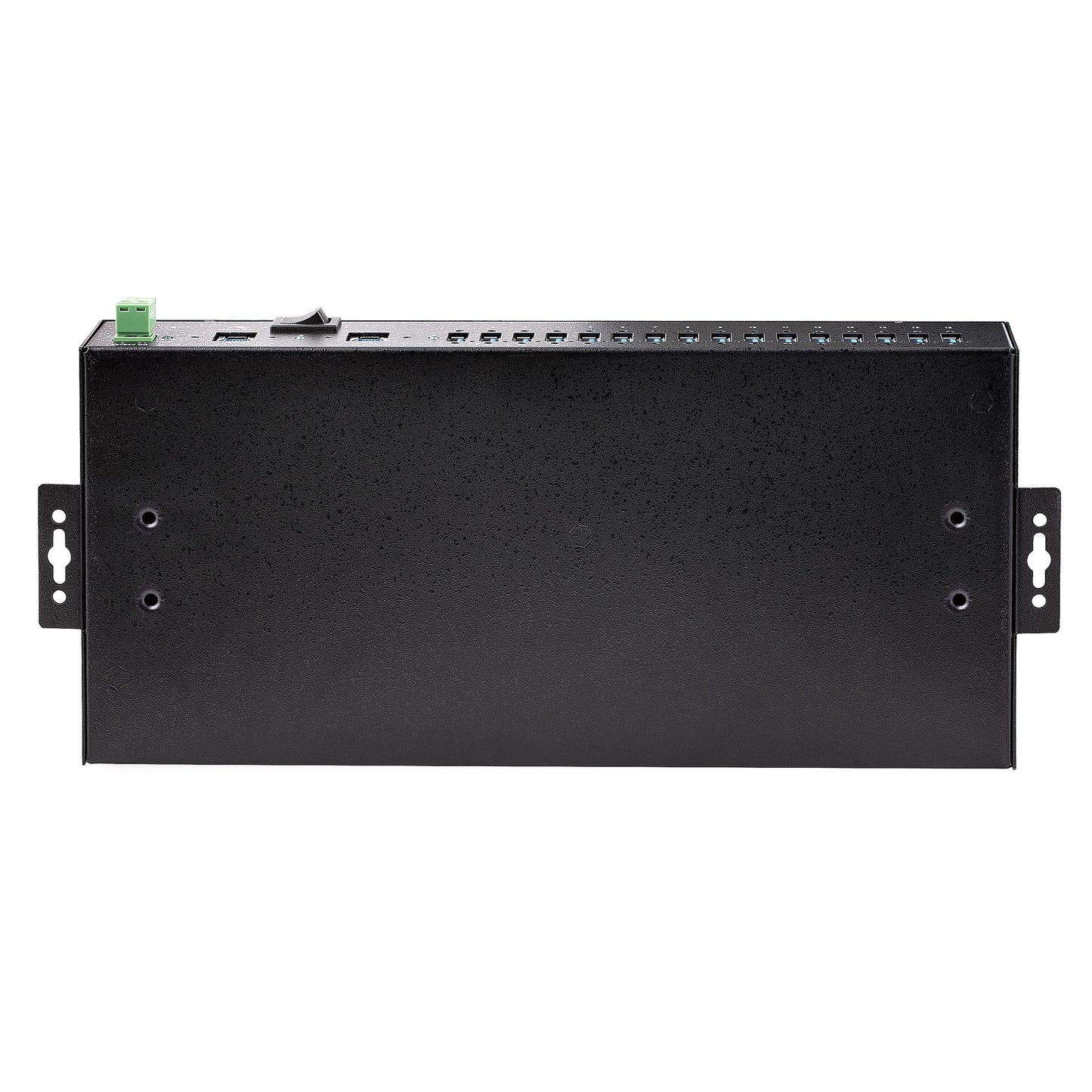 Hub USB 3.0 STARTECH 16 Puertos Industrial - Montaje en Rack/Superficie/DIN - Carga Compartida 120W, color negro