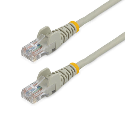 STARTECH CONSIG CABLE 5M DE RED ETHERNET CAT5E CABL RJ45 SIN TRABA SNAGLESS GRIS .