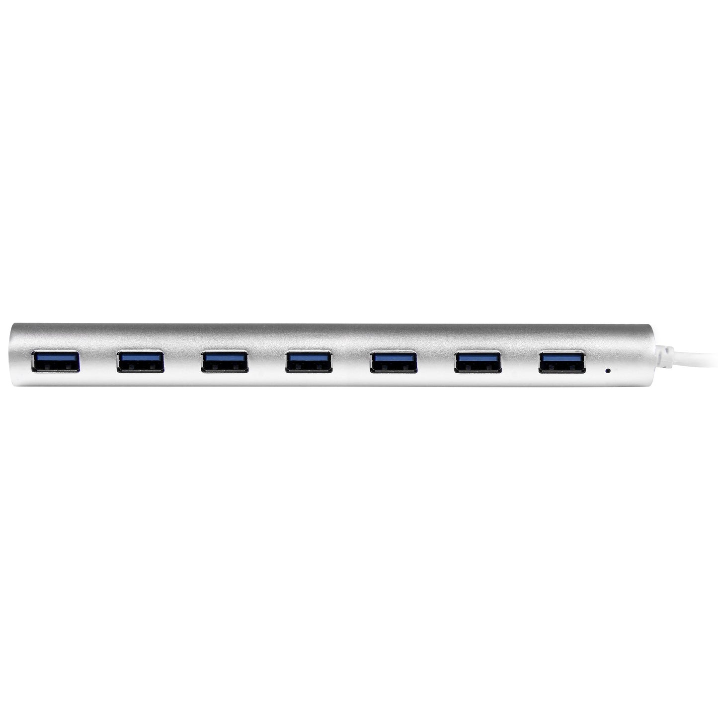 Concentrador USB 3.0  STARTECH de 7 Puertos - 5Gbps - Hub de Aluminio con Cable Incorporado - 7 puertos, color aluminio