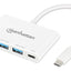 INTRACOM HUB USB-C 3 PTOS A 1 PTO C PD DOCK 5GBPS BLANCO HUB USB-C 3 PTOS A 1 PTO C PD 5GBPS BLANCO