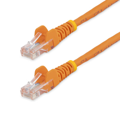 STARTECH CONSIG CABLE 1M NARANJA RED 100MBPS CABL CAT5E ETHERNET RJ45 SNAGLESS