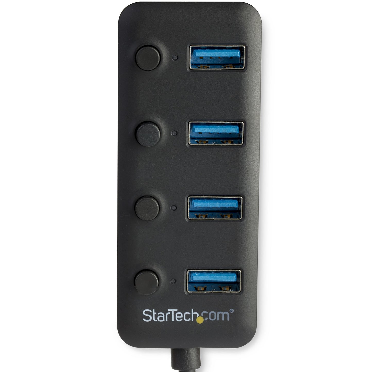 Hub USB 3.0 STARTECH de 4 Puertos - 5Gbps - USB de 4 Puertos USB-A con Interruptores Individuales de Encendido/Apagado, color negro