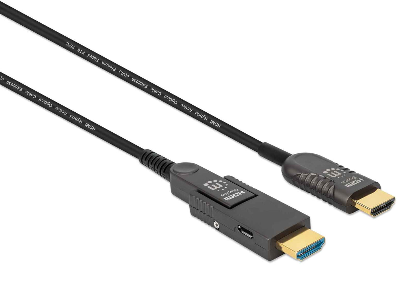 INTRACOM CABLE HDMI FIBRA OPTICA M-M 4KCABL 60HZ 20.0M CONECTOR DESMONTABLE CABLE HDMI FIBRA OPTICA M-M 4K 60HZ 20.0M CONECTOR DESMONTABLE